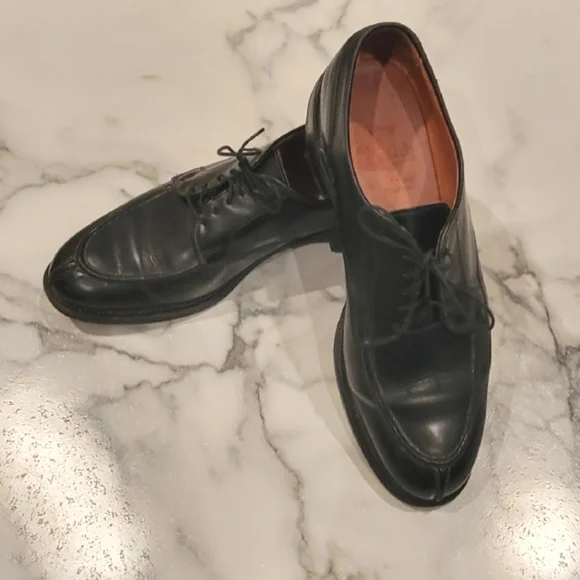 靴 Allen Edmonds Bradley - Black Allen Edmonds Bradley Black Leather Split Toe Oxford Shoes